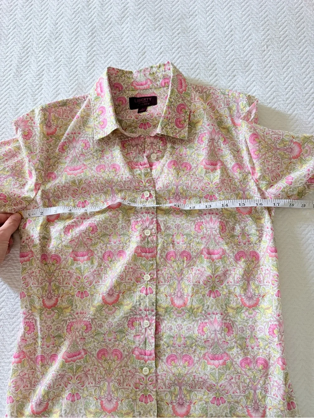 J.Crew Liberty Art Fabric Collection Women's Pink Floral Button-Up Shirt Size 2